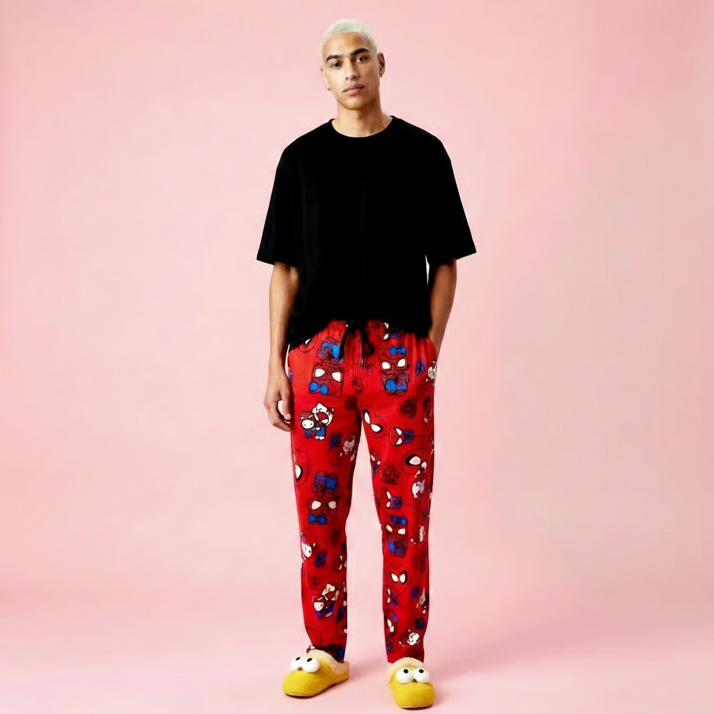 Red Hello Kitty x Spiderman Pajamas