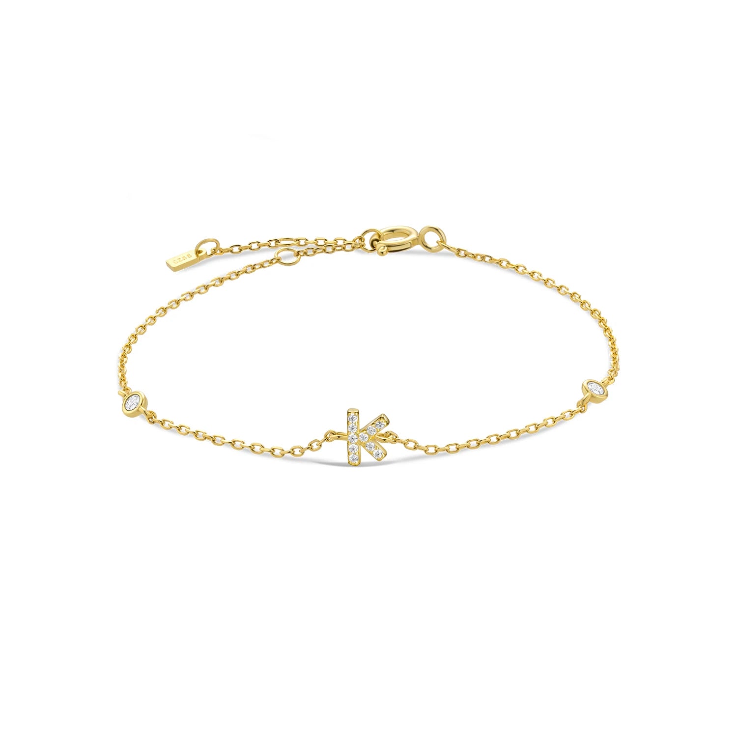 Silver & Gold Initial Bracelets