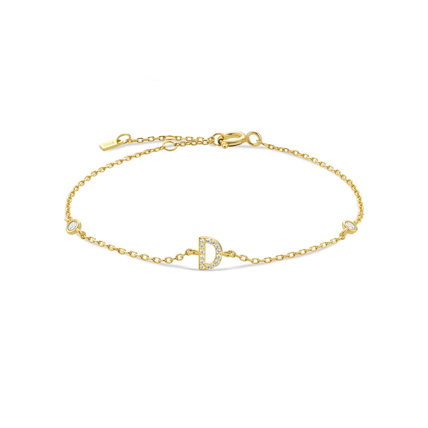 Silver & Gold Initial Bracelets