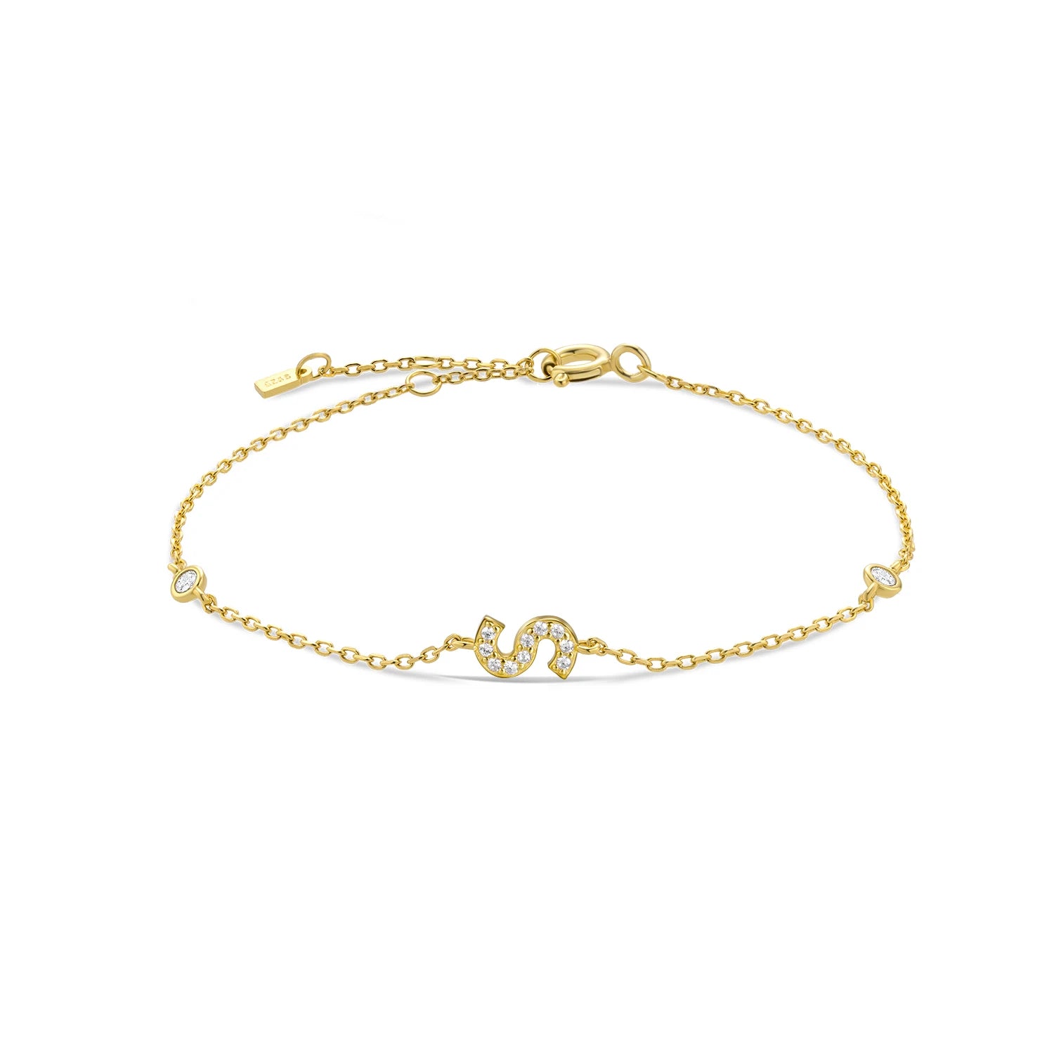 Silver & Gold Initial Bracelets