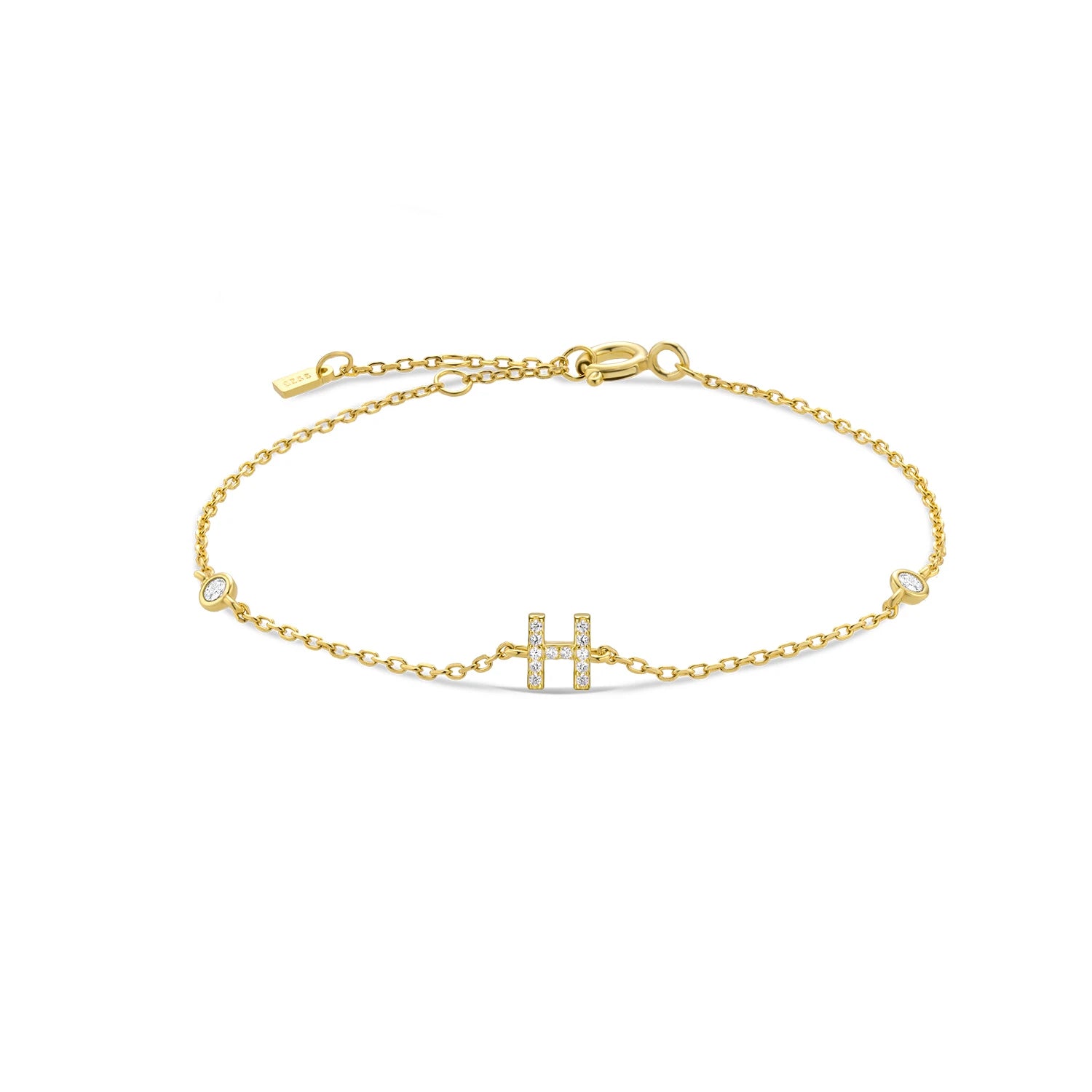 Silver & Gold Initial Bracelets